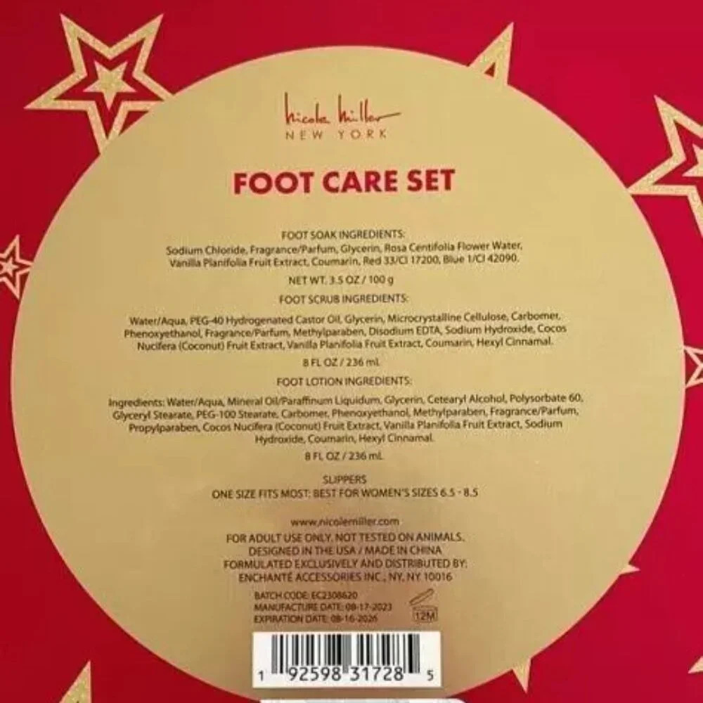 NEW Nicole Miller 4pc Foot Care Spa Gift set - Picture 4 of 4